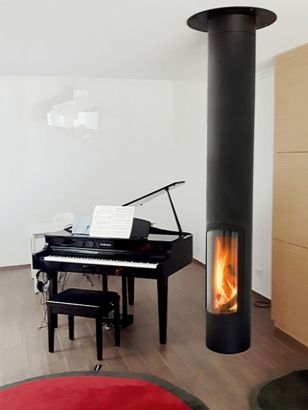 central designer fireplace Slimfocus