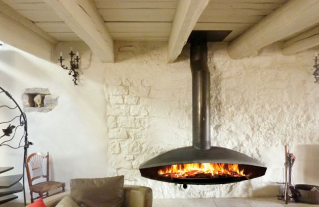 contemporary designer fireplace Antéfocus