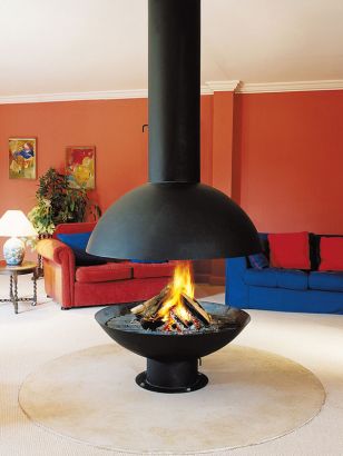 Central designer Fireplace Mezzofocus