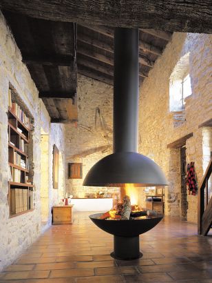 Central designer Fireplace Mezzofocus