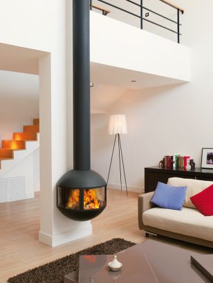 wall mounted  designer fireplace Edofocus 631