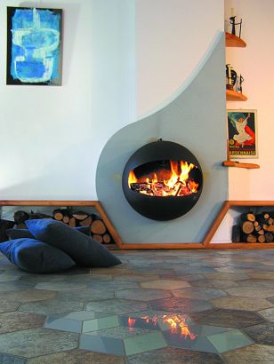 designer fireplace Emifocus