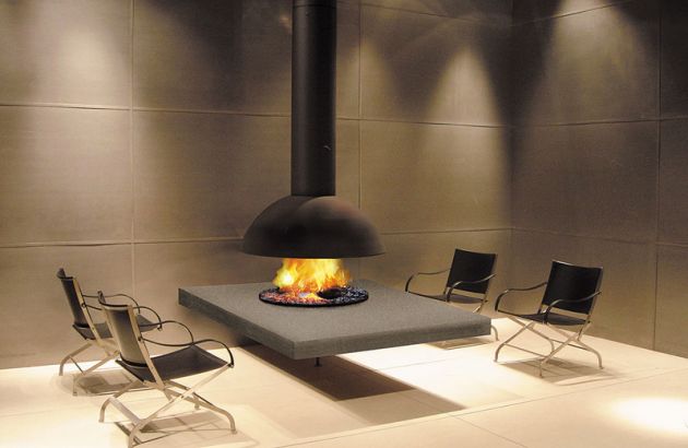 Central designer Fireplace Mezzofocus
