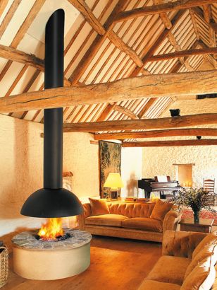 Central designer Fireplace Mezzofocus